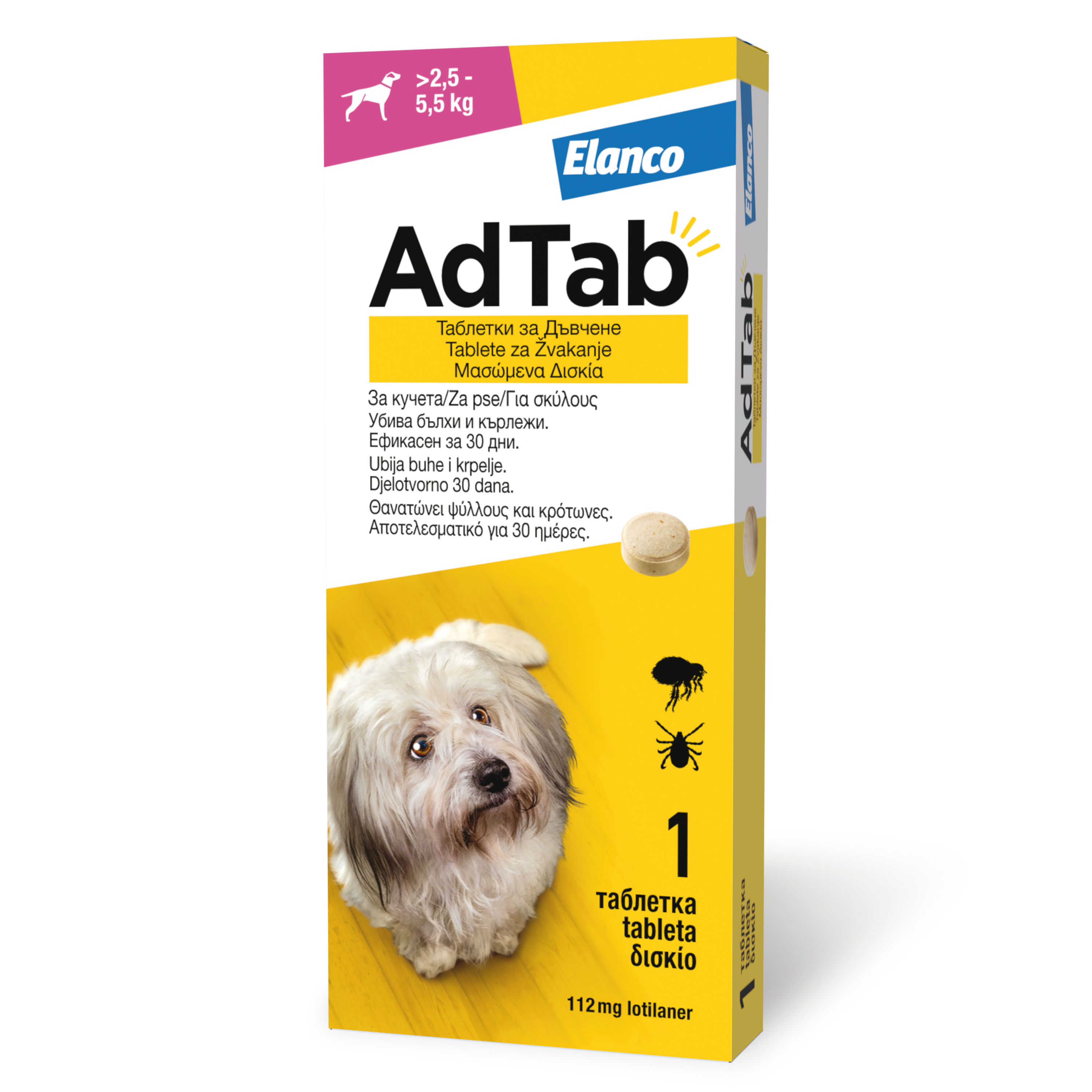ADTab 112,5mg za pse 2,5-5,5kg